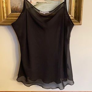Women’s 1X sheer black top NY Collection